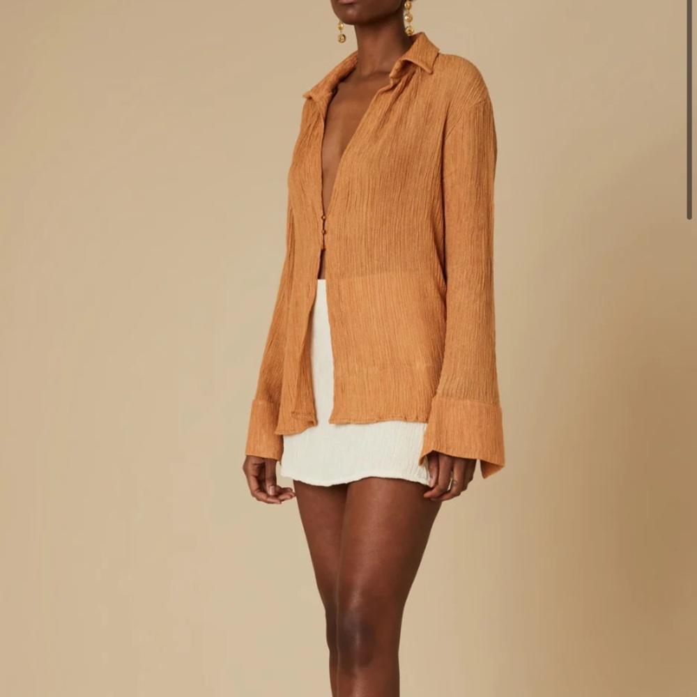 AVISA BLOUSE SANDSTONE - Size S NWT